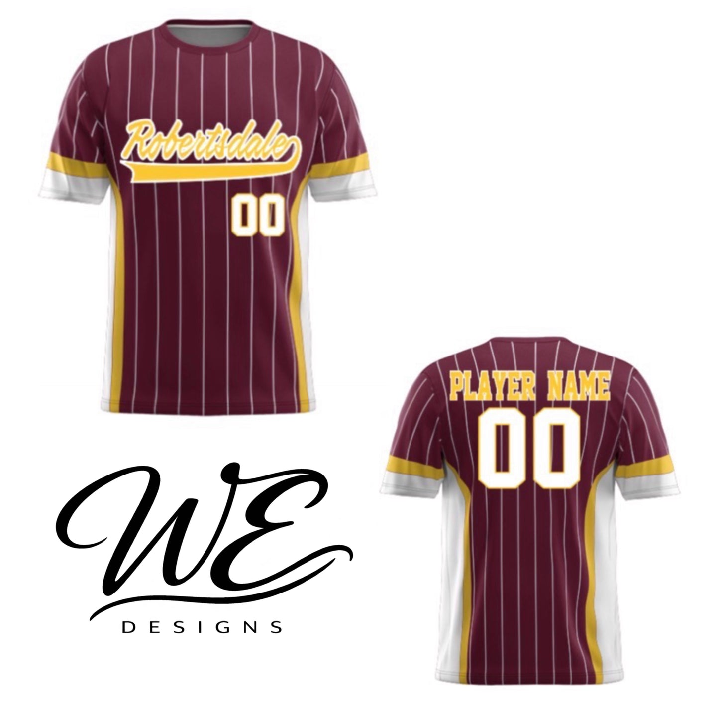 CUSTOM JERSEY TO MATCH PLAYERS - MAROON