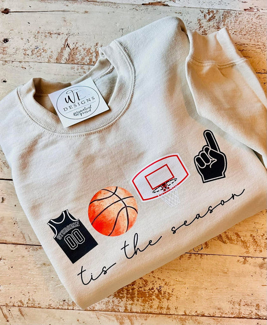 TIS THE SEASON CUSTOM BASKETBALL TEE