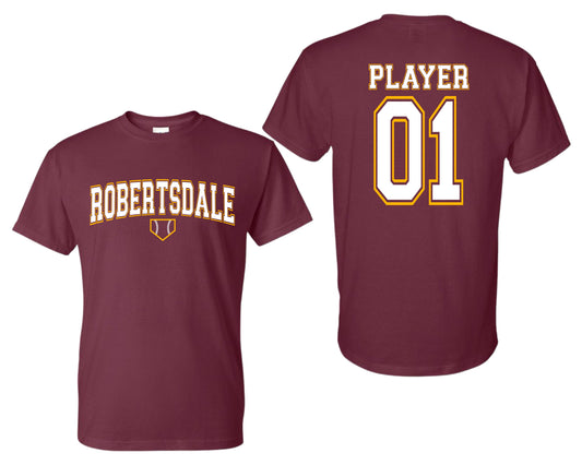 ROBERTSDALE MAROON WITH HOMEPLATE