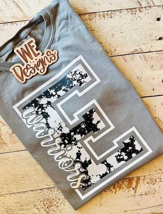 SCHOOL MASCOT SPLATTER PAINT TEE