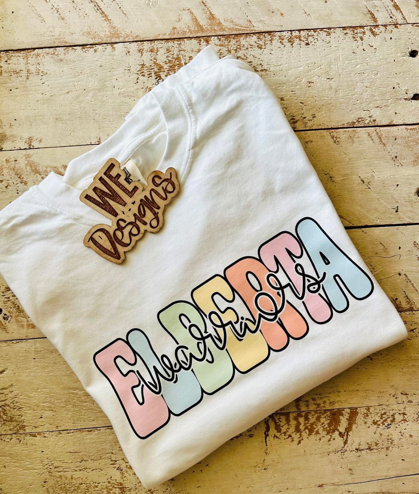 BUBBLE LETTER MASCOT CUSTOM TEE