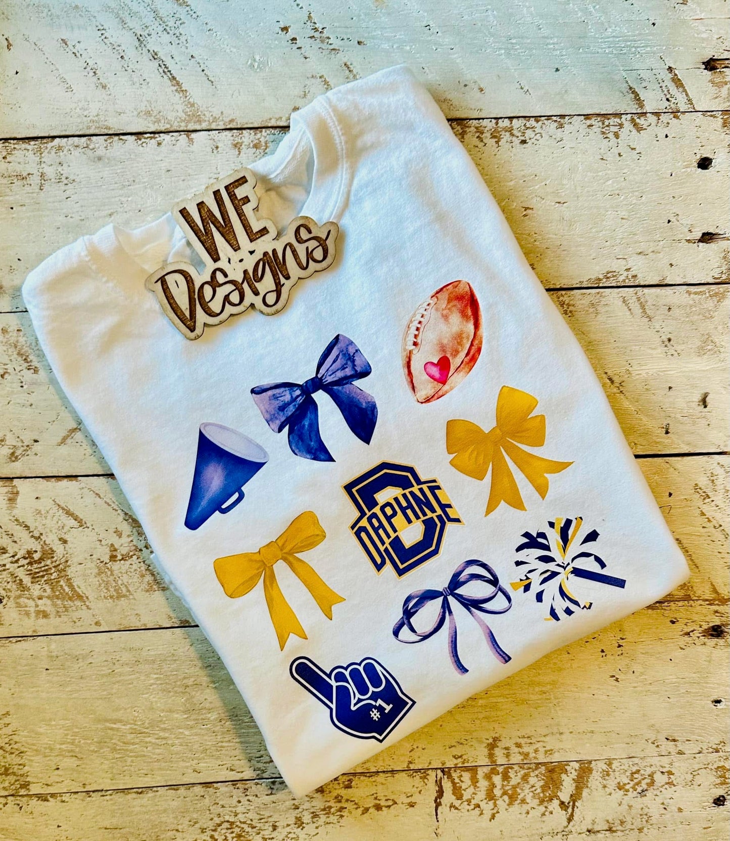 CUSTOM CHEER COQUETTE TEE