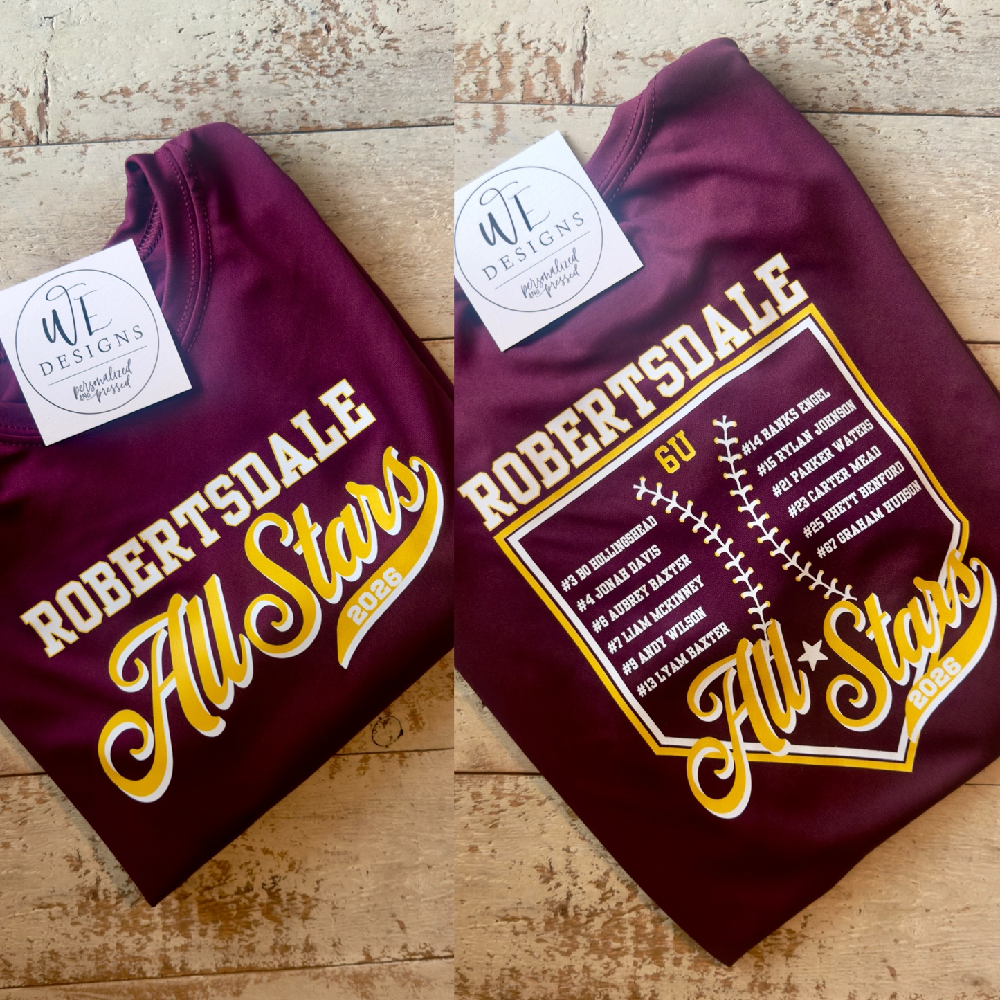ROBERTSDALE ALL STAR ROSTER TSHIRT