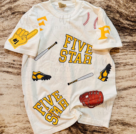 FIVE STAR BASEBALL ELEMENT TEE